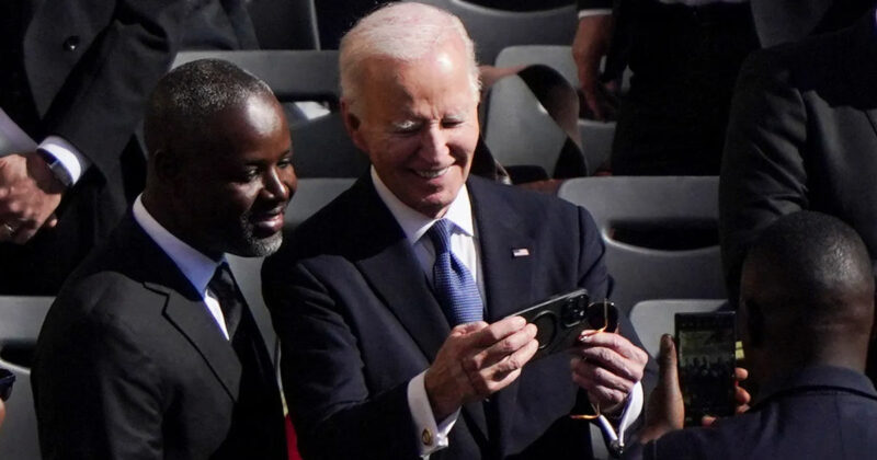 Catholic Biden All Smiles as He Takes Selfies at Pope Francis’ Funeral